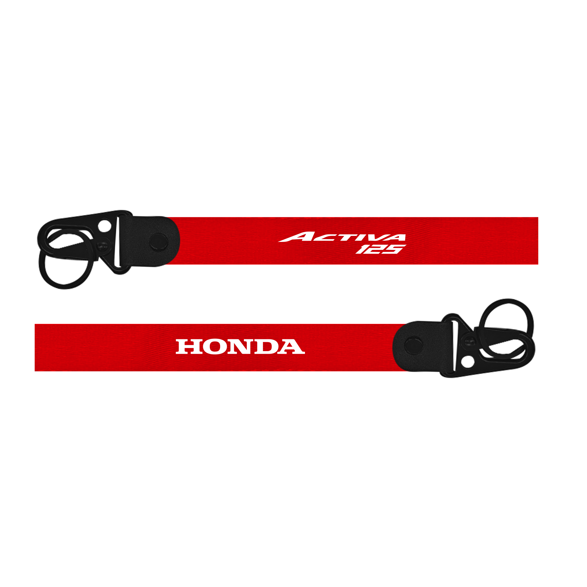 Red lanyard with 'Honda Activa 125' branding on a white background