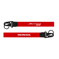 Red lanyard with 'Honda Activa 125' branding on a white background