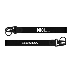 Black lanyard with 'NX200' and 'Honda' branding on a white background