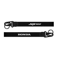 Black lanyard with 'SP160' and 'Honda' branding on a white background