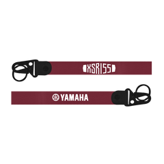 Two red lanyards with 'Yamaha' and 'XSR155' branding on a white background