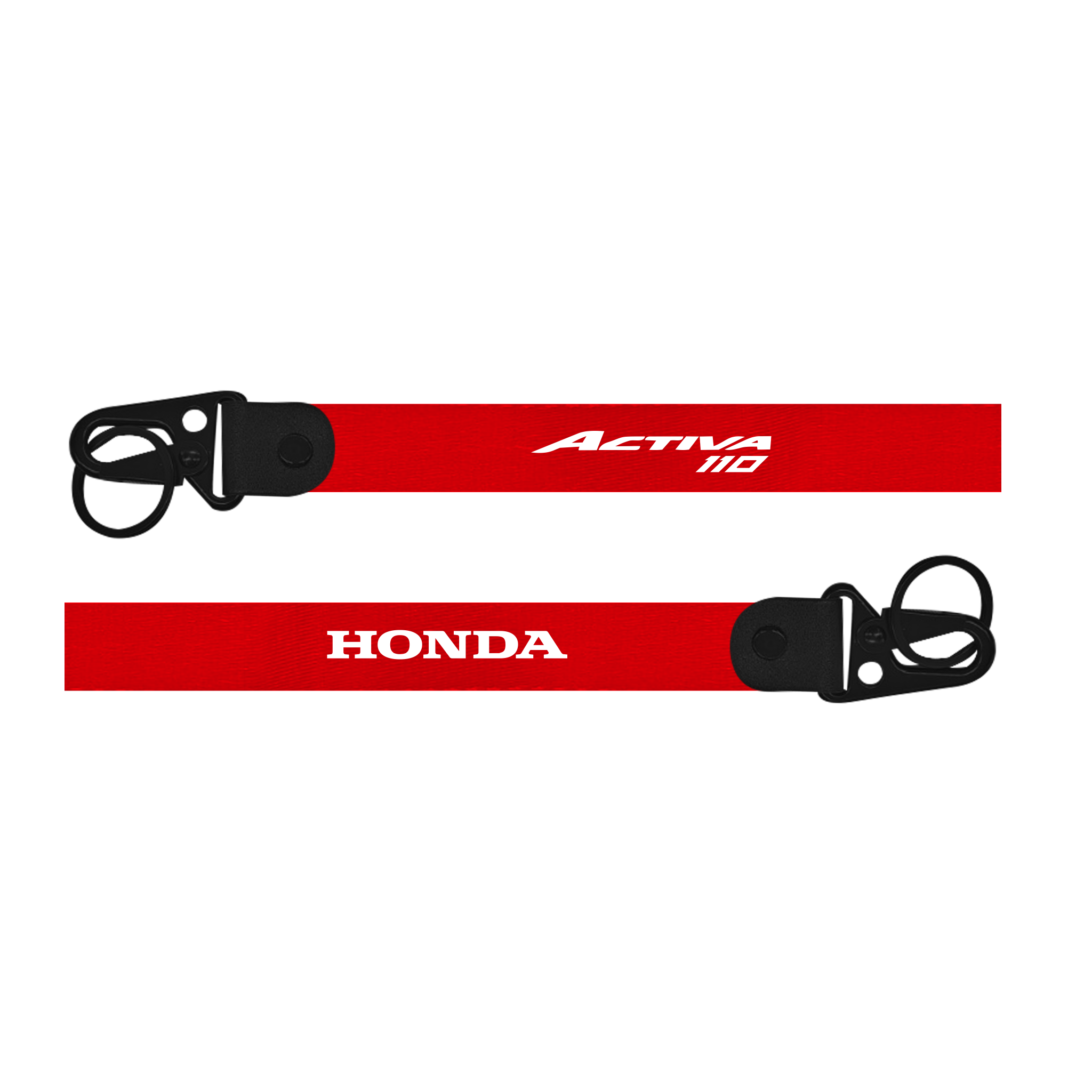 Red lanyard with 'Honda Activa 110' branding on a white background