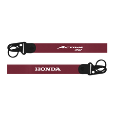 Two red lanyards with 'Activa 110' and 'Honda' branding on a white background.