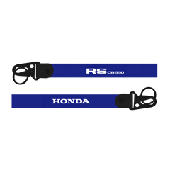Blue lanyard with 'RS CB 350' and 'Honda' branding on a white background