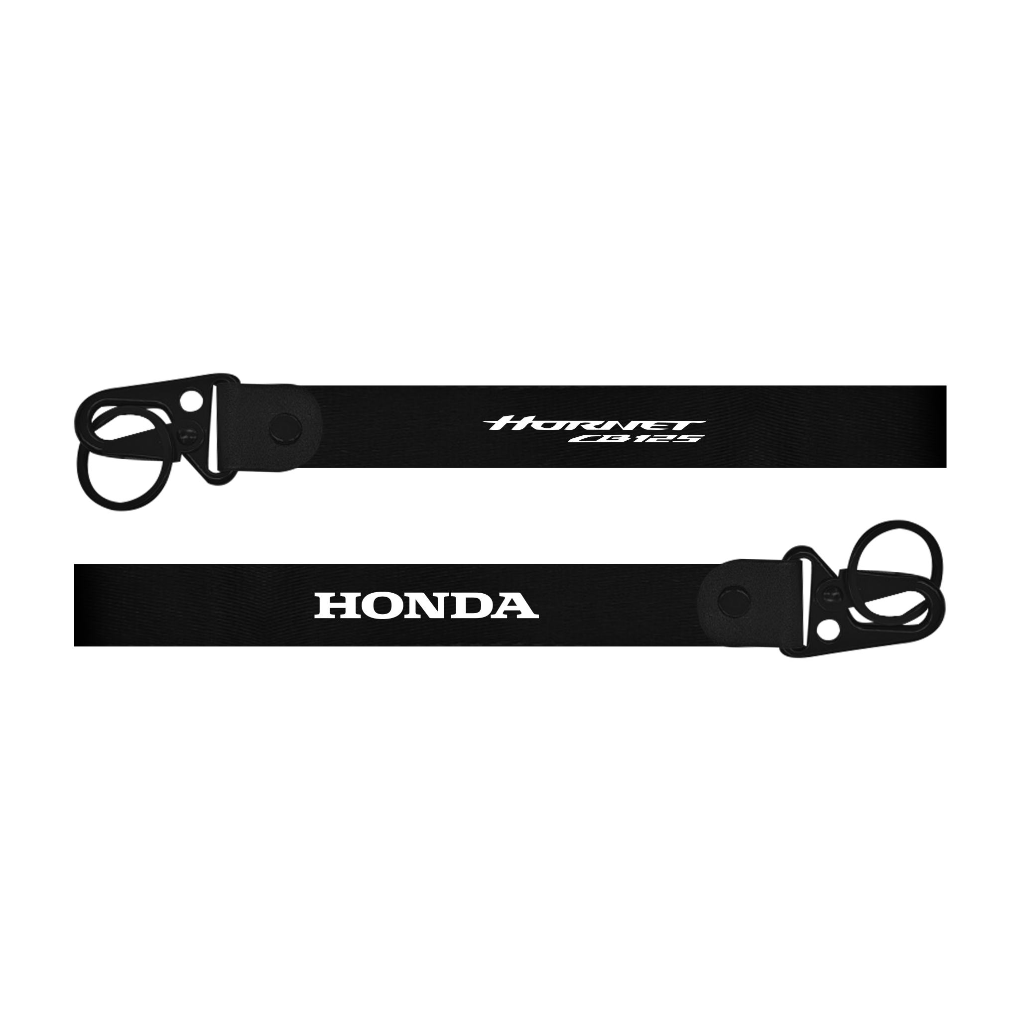 Honda Hornet 125 custom fabric bike keychain lanyard back