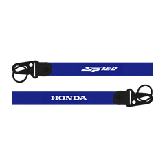 Honda SP 160 custom fabric bike keychain lanyard strap blue colour