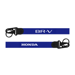 Blue lanyard with 'BR-V' and 'Honda' branding on a white background