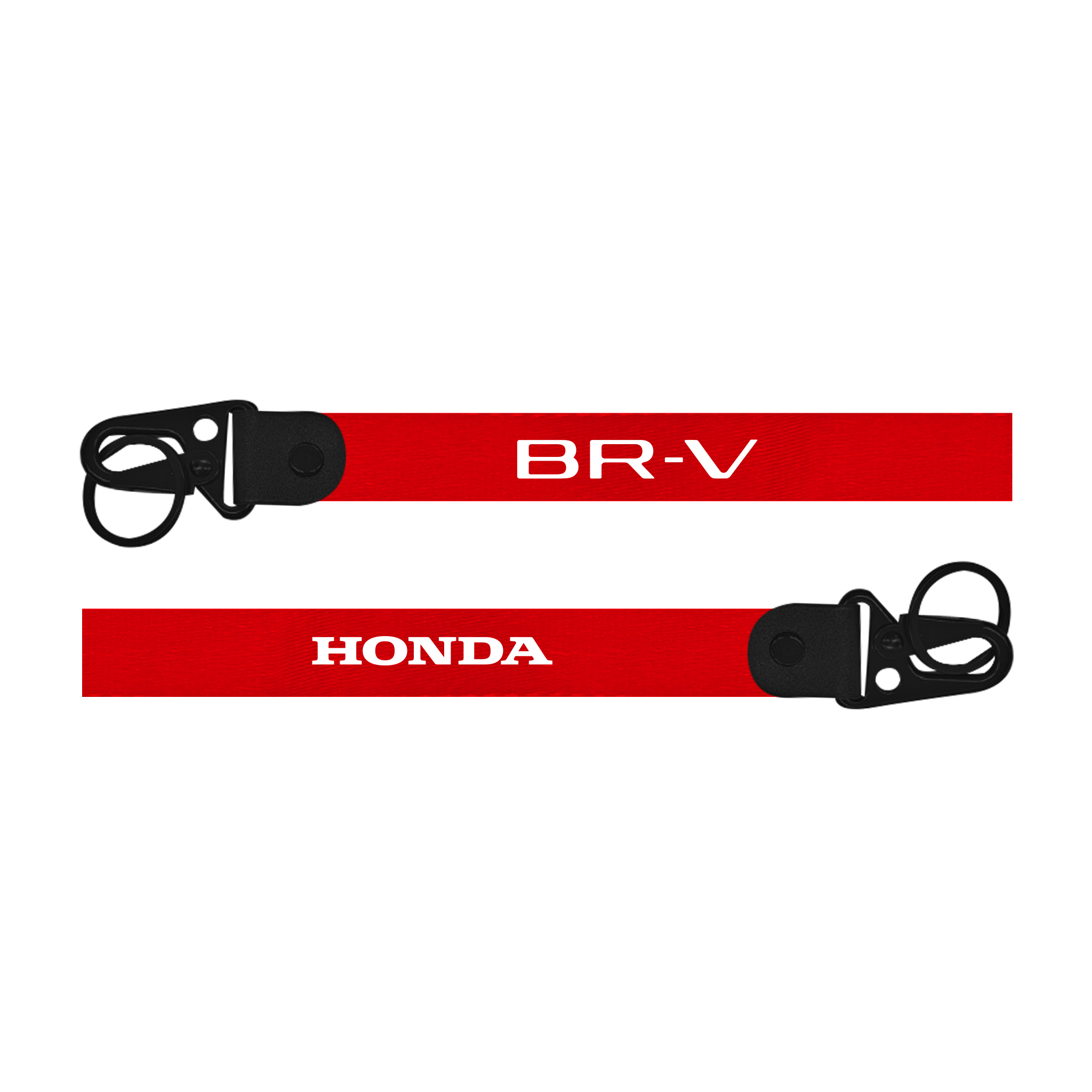 Red lanyard with 'BR-V' and 'Honda' branding on a white background