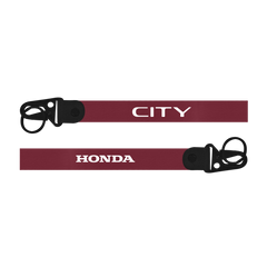 Two blue lanyards with 'Dio 125' and 'Honda' branding on a white background.