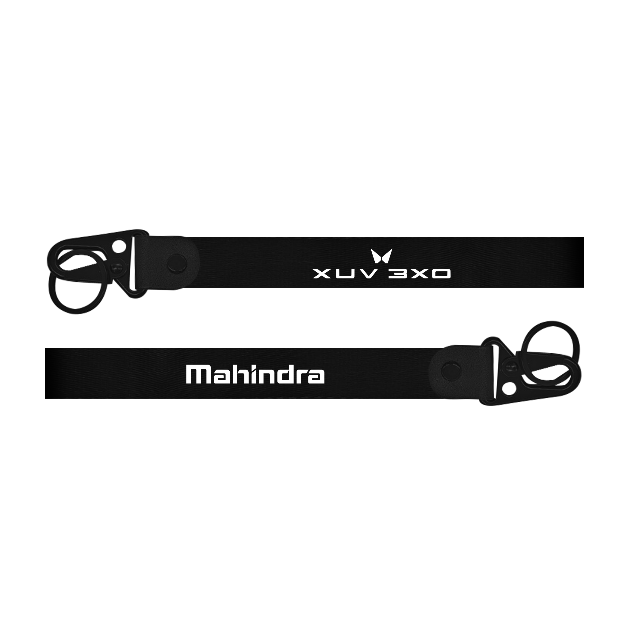 Mahindra XUV 3XO EV custom fabric car keychain lanyard strap with strong metal hook