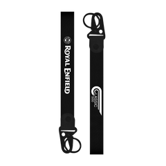 Black Royal Enfield Classic 500 custom bike keychain lanyard strap Back