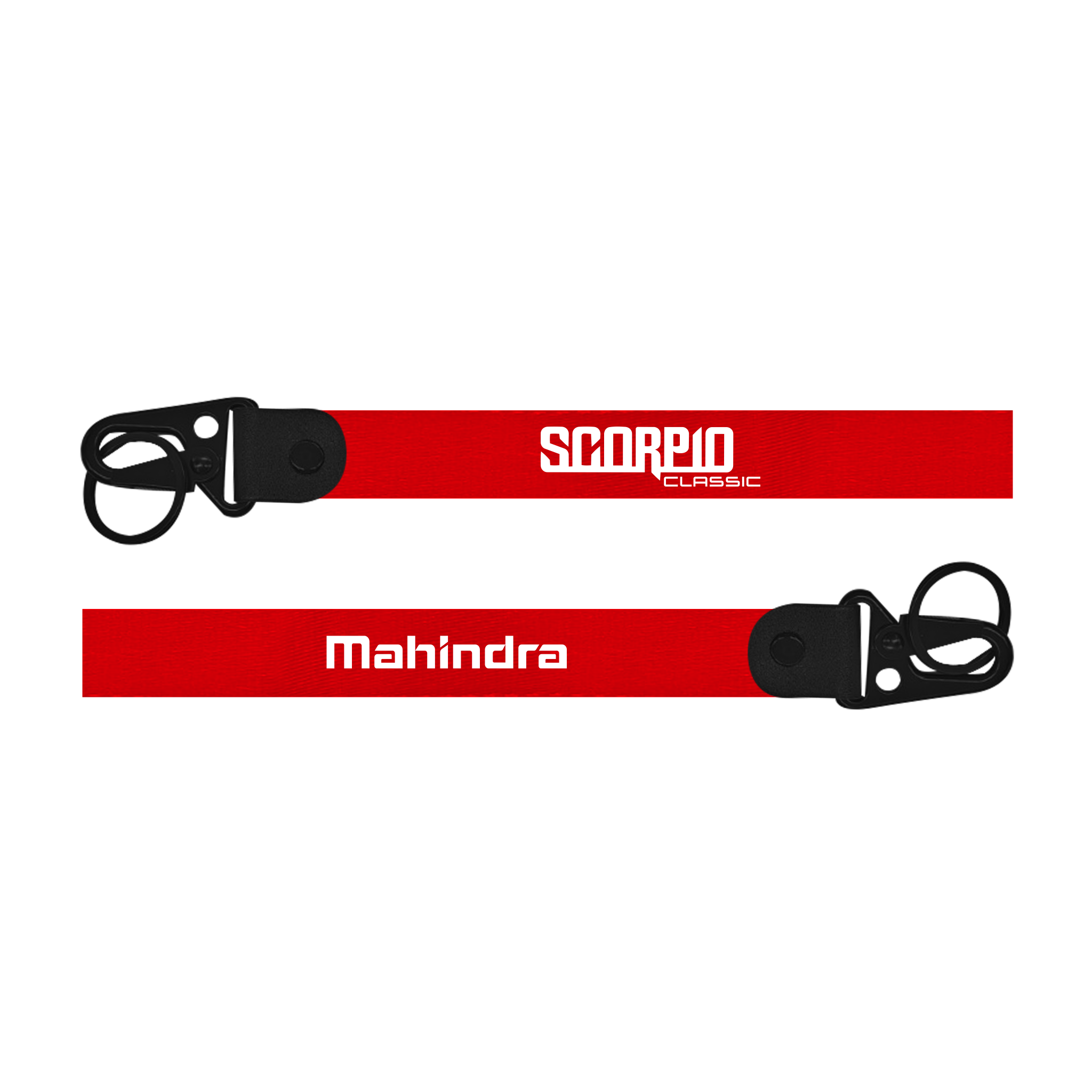 Scorpio Classic custom fabric car keychain lanyard strap with strong metal hook