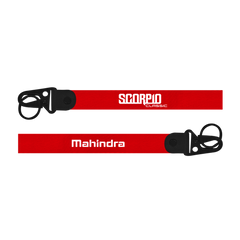 Scorpio Classic custom fabric car keychain lanyard strap with strong metal hook