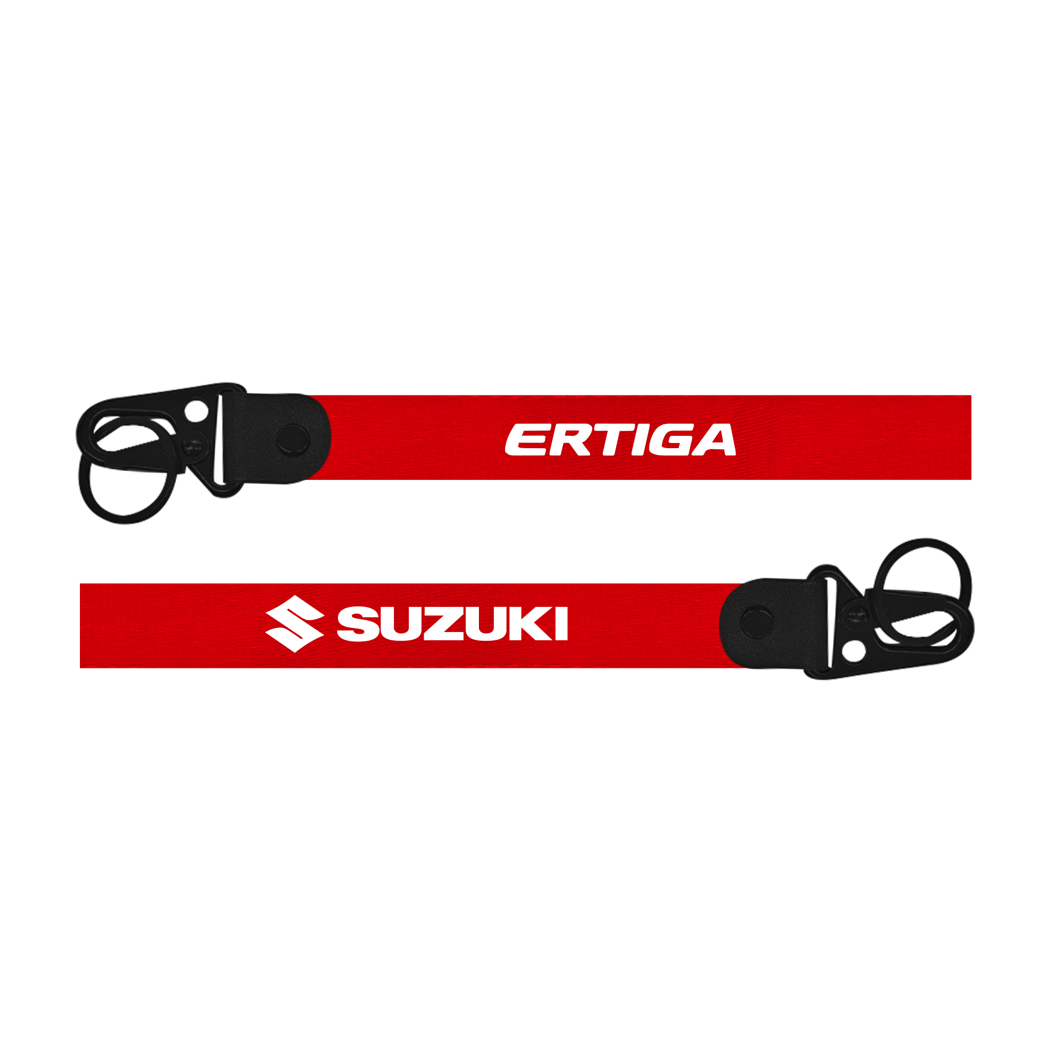 Suzuki Ertiga custom fabric car keychain lanyard strap with strong metal hook