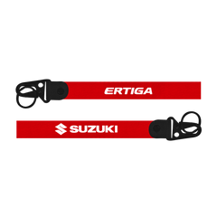 Suzuki Ertiga custom fabric car keychain lanyard strap with strong metal hook