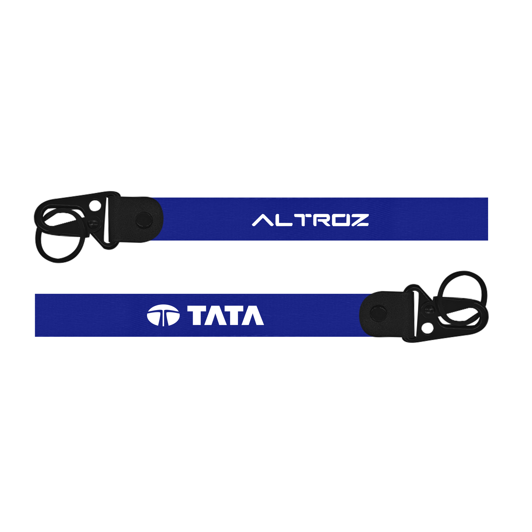 Car keychain for Tata Altroz heavy-duty custom fabric keychain with metal hook