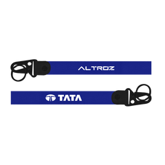 Car keychain for Tata Altroz heavy-duty custom fabric keychain with metal hook