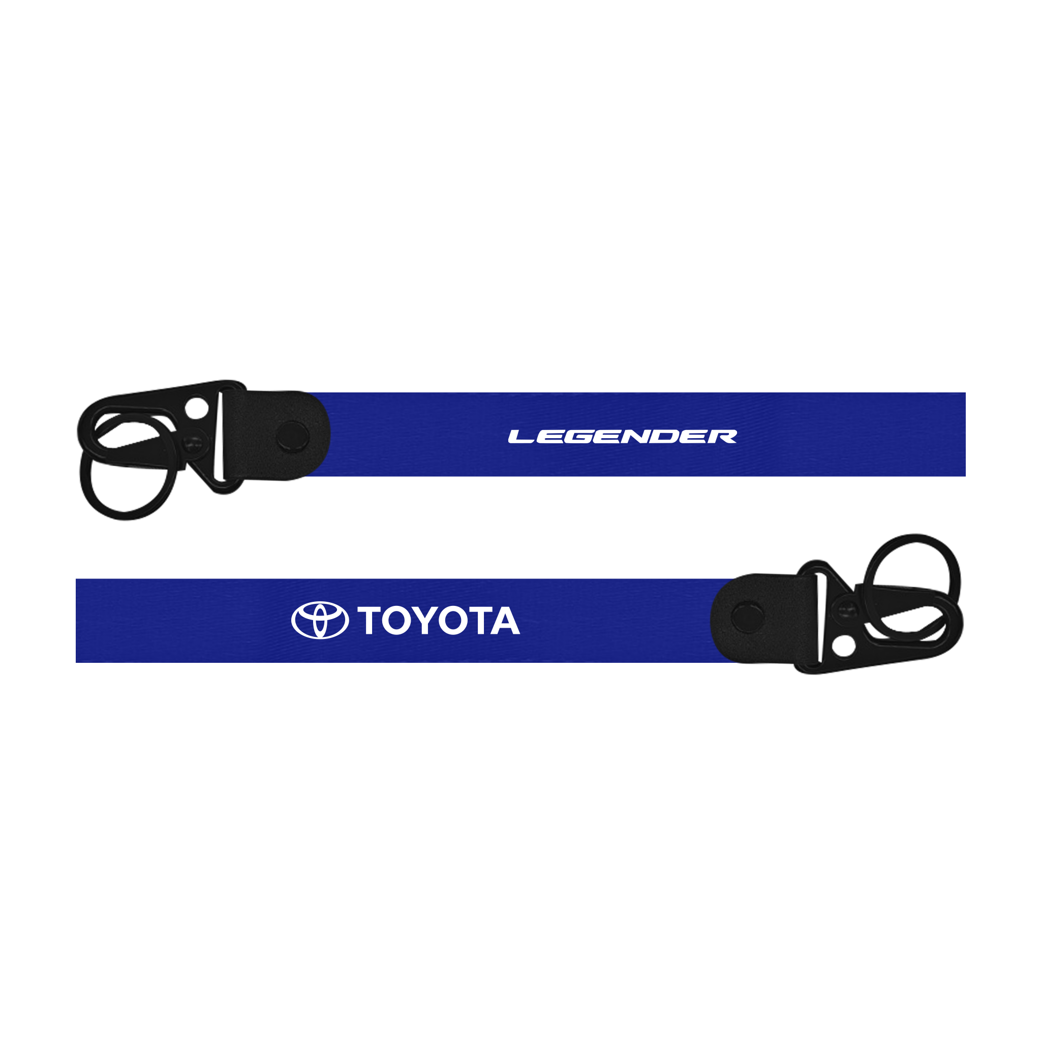 Car keychain for Toyota Legender custom fabric lanyard keychain with metal hook