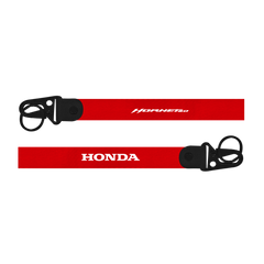 Red lanyard with 'Honda' and 'Hornet' branding on a white background