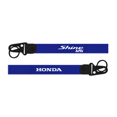 Blue lanyard with 'Shine 126' and 'Honda' branding on a white background