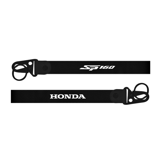 Black lanyard with 'SP160' and 'Honda' branding on a white background