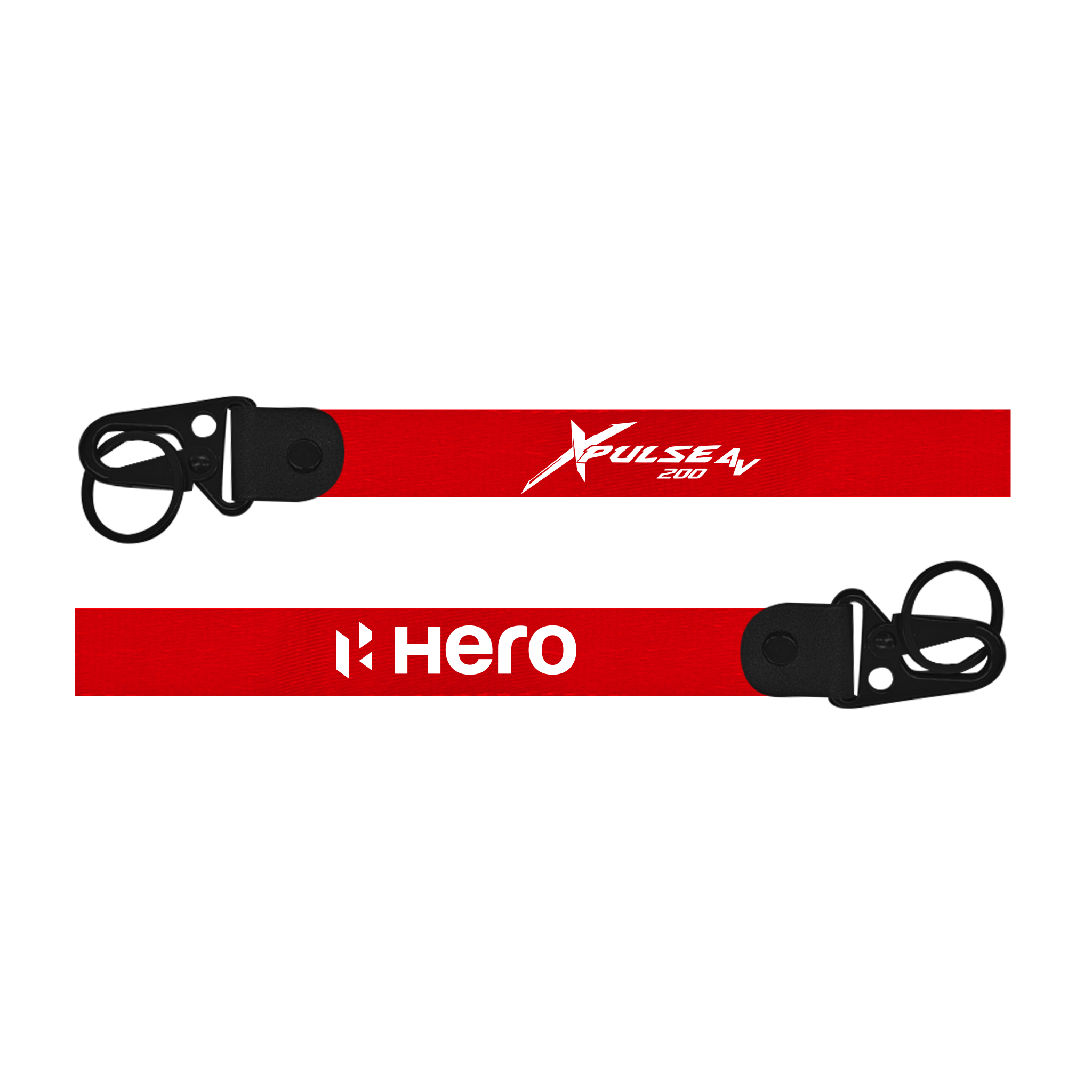 Red lanyard with 'Xpulse' and 'Hero' branding on a white background