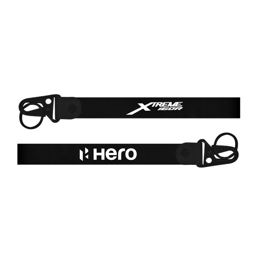 Two black straps with 'Xtreme 160' and 'Hero' branding on a white background