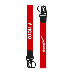 Two red straps with 'Xtreme 250R' and 'Hero' branding on a white background