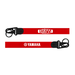 Red lanyard with 'Yamaha' and 'XSR155' branding on a white background
