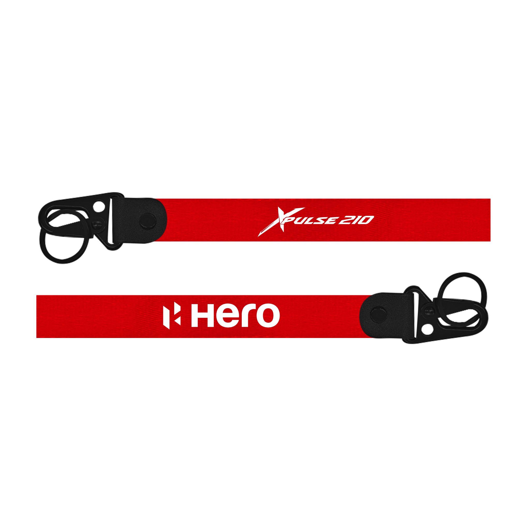 Red lanyard with 'Xulse 210' and 'Hero' branding on a white background
