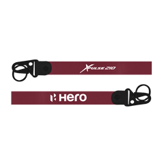 Two maroon lanyards with 'Xulse 210' and 'Hero' branding on a white background