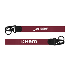 Maroon lanyard with 'Hero' and 'Xtreme 125R' branding on a white background