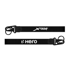 Two black straps with 'Xtreme' and 'Hero' branding on a white background