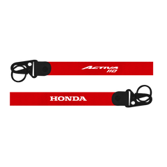 Red lanyard with 'Honda Activa 110' branding on a white background
