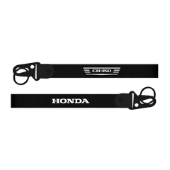Two black lanyards with 'CB 350' and 'Honda' branding on a white background.