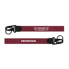 Red lanyard with 'CB 350' and 'Honda' branding on a white background
