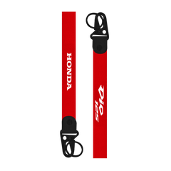Red lanyard with 'Dio 125' and 'Honda' branding on a white background