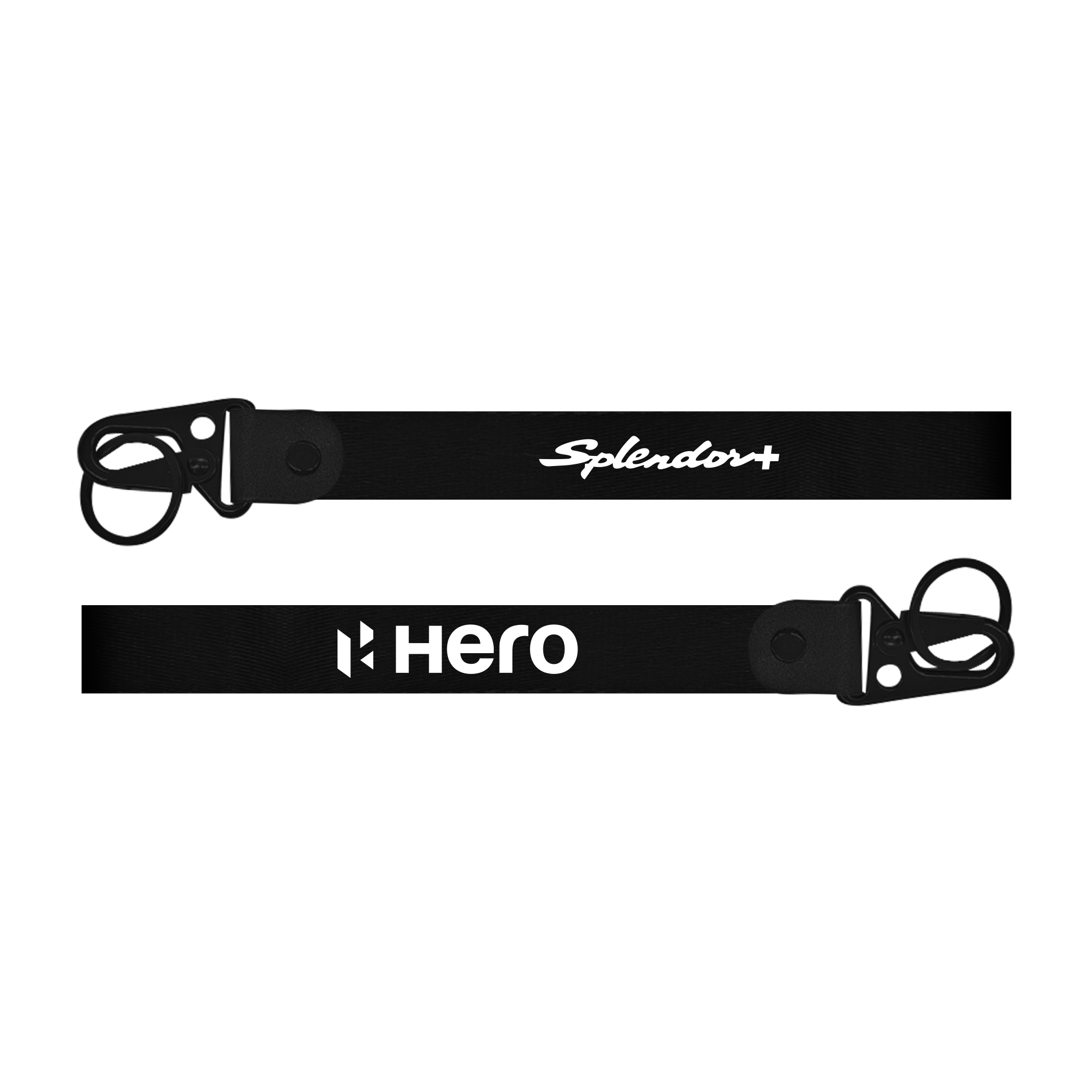Hero Splendor Plus custom bike keychain with printed name and phone number