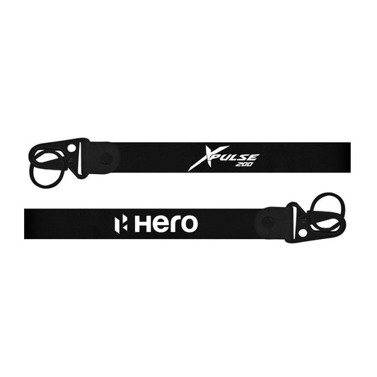 Two black straps with 'X-Pulse' and 'Hero' branding on a white background