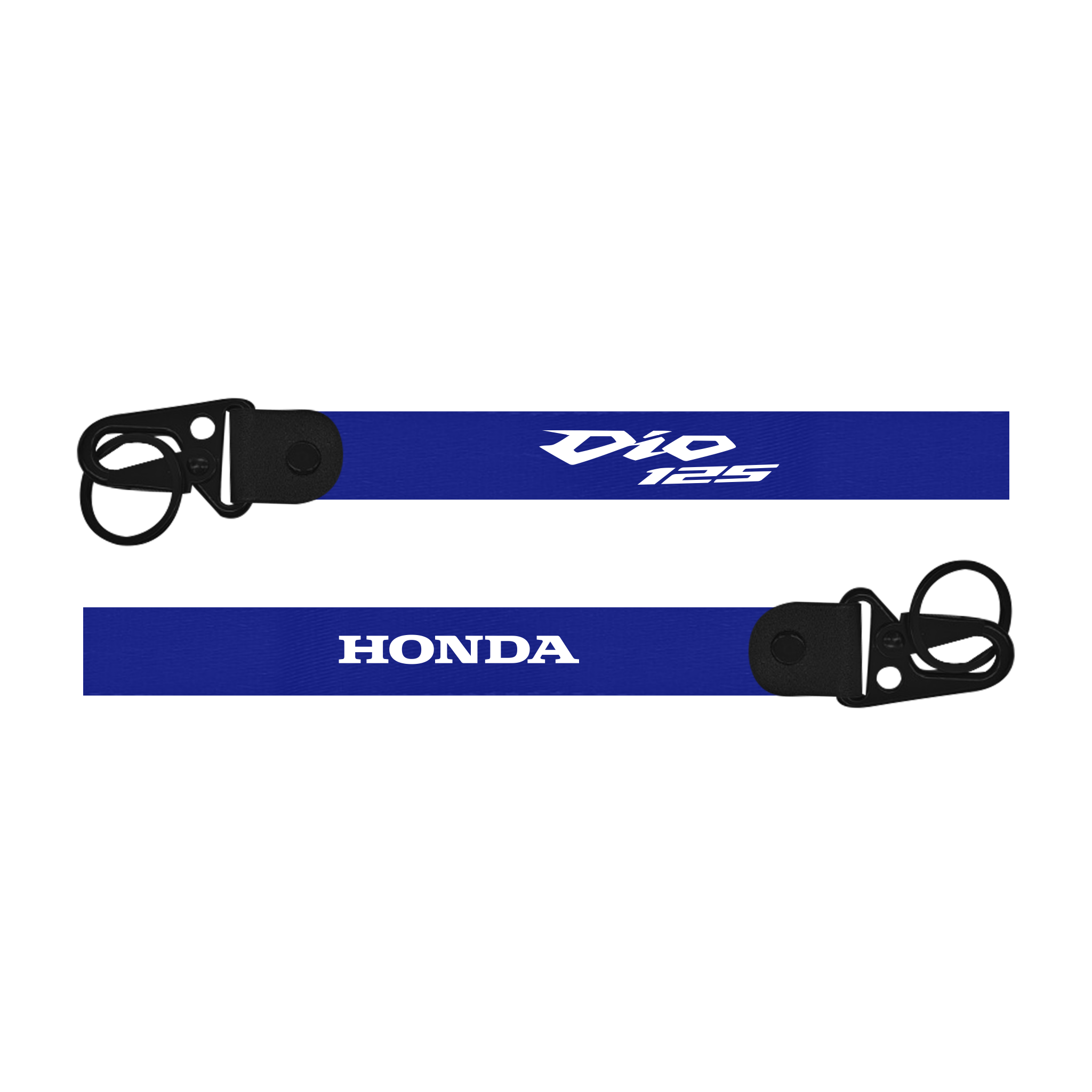 Honda Dio 125 custom fabric scooter keychain lanyard strap bue