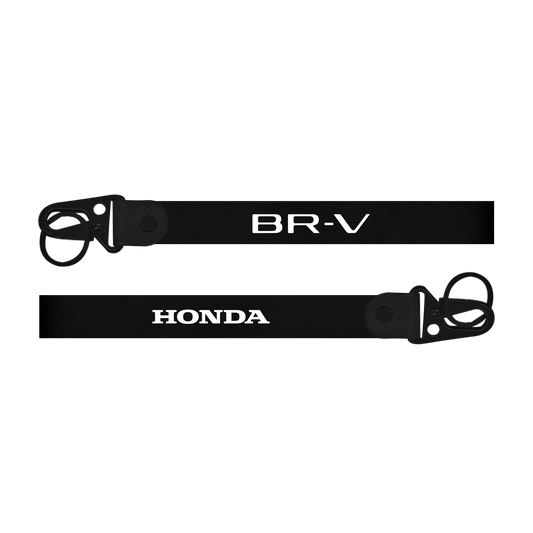 Black lanyard with 'BR-V' and 'Honda' branding on a white background