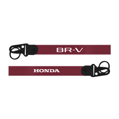 Maroon lanyard with 'BR-V' and 'Honda' text on a white background