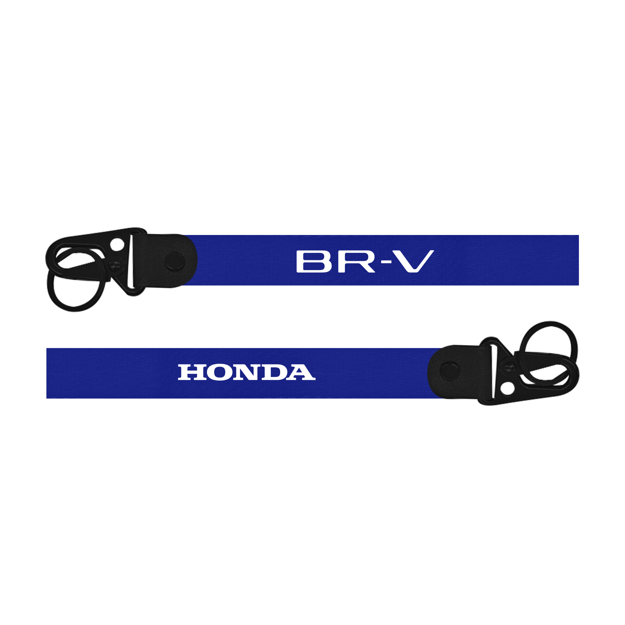 Blue lanyard with 'BR-V' and 'Honda' branding on a white background