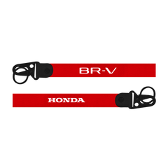 Red lanyard with 'BR-V' and 'Honda' branding on a white background