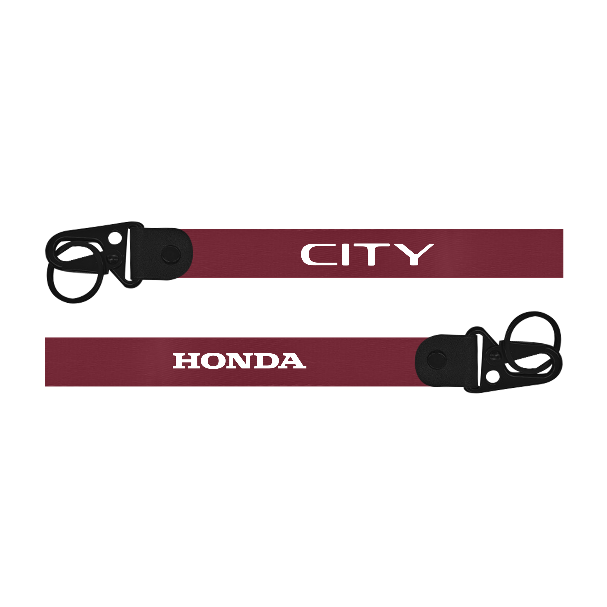 Two blue lanyards with 'Dio 125' and 'Honda' branding on a white background.