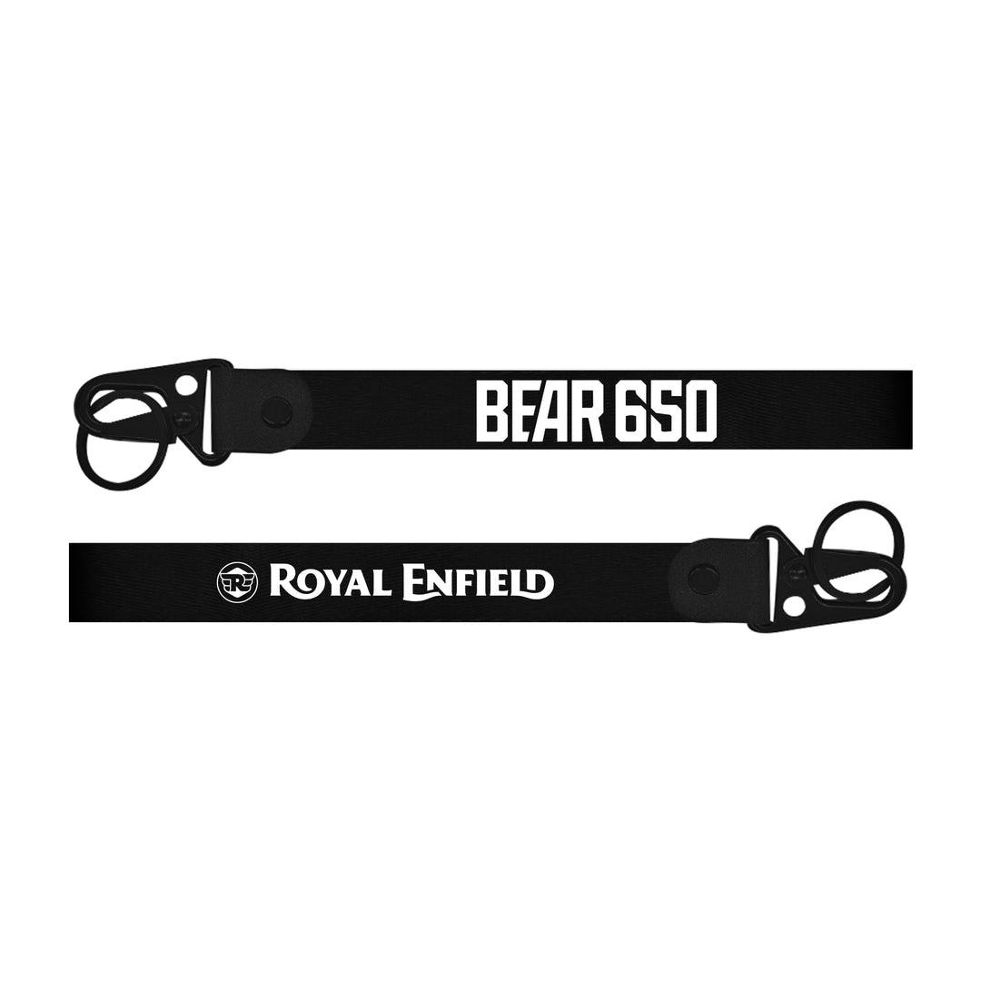 Black Royal Enfield Bear 650 bike Keychainbackground