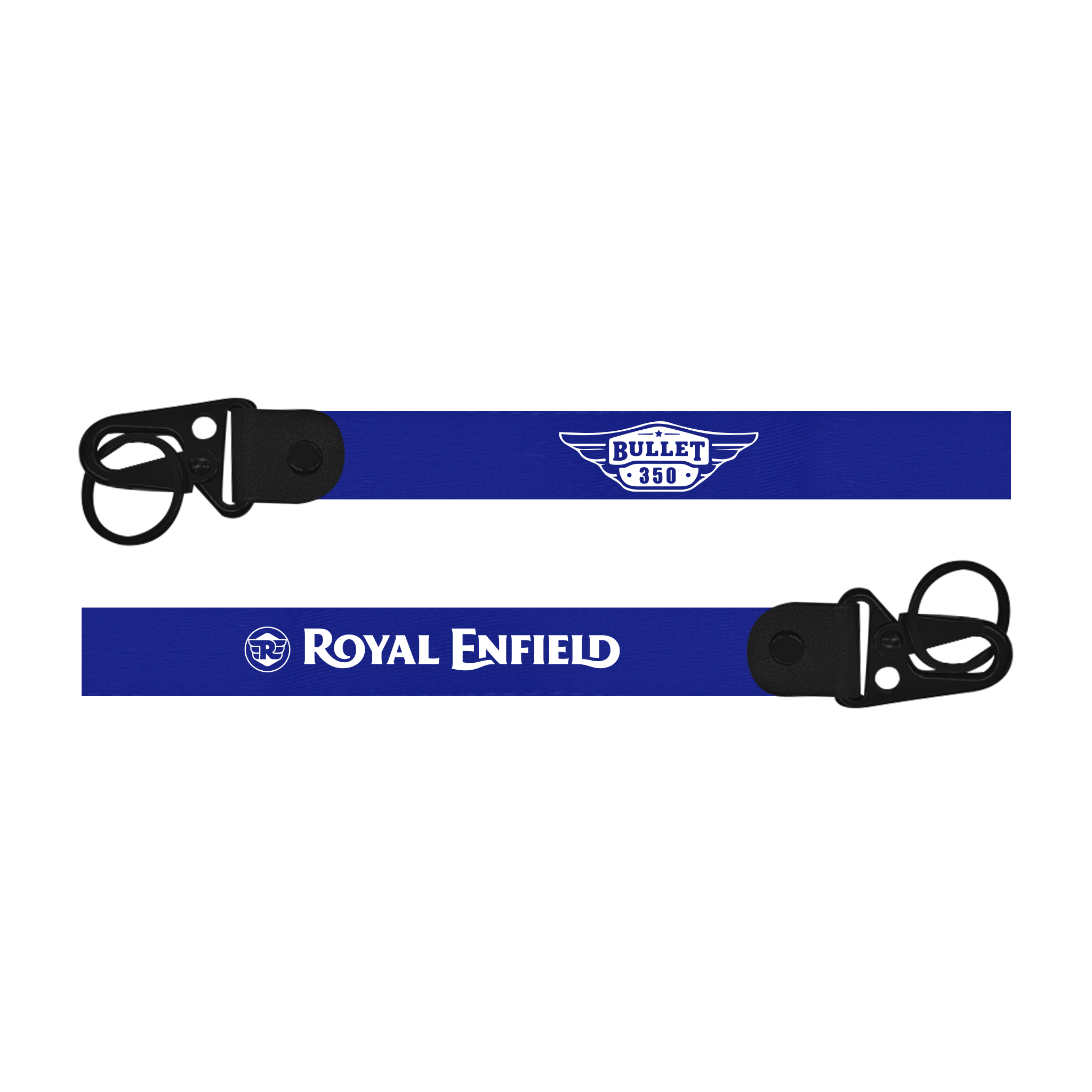 Royal Enfield Bullet 350 custom bike keychain blue