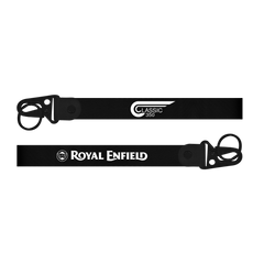 black Royal Enfield Classic 350 custom bike keychain lanyard strap