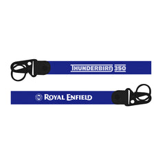 Royal Enfield Thunderbird bike Keychain Two blue lanyards with 'Thunderbird 350' and 'Royal Enfield' branding on a white background.