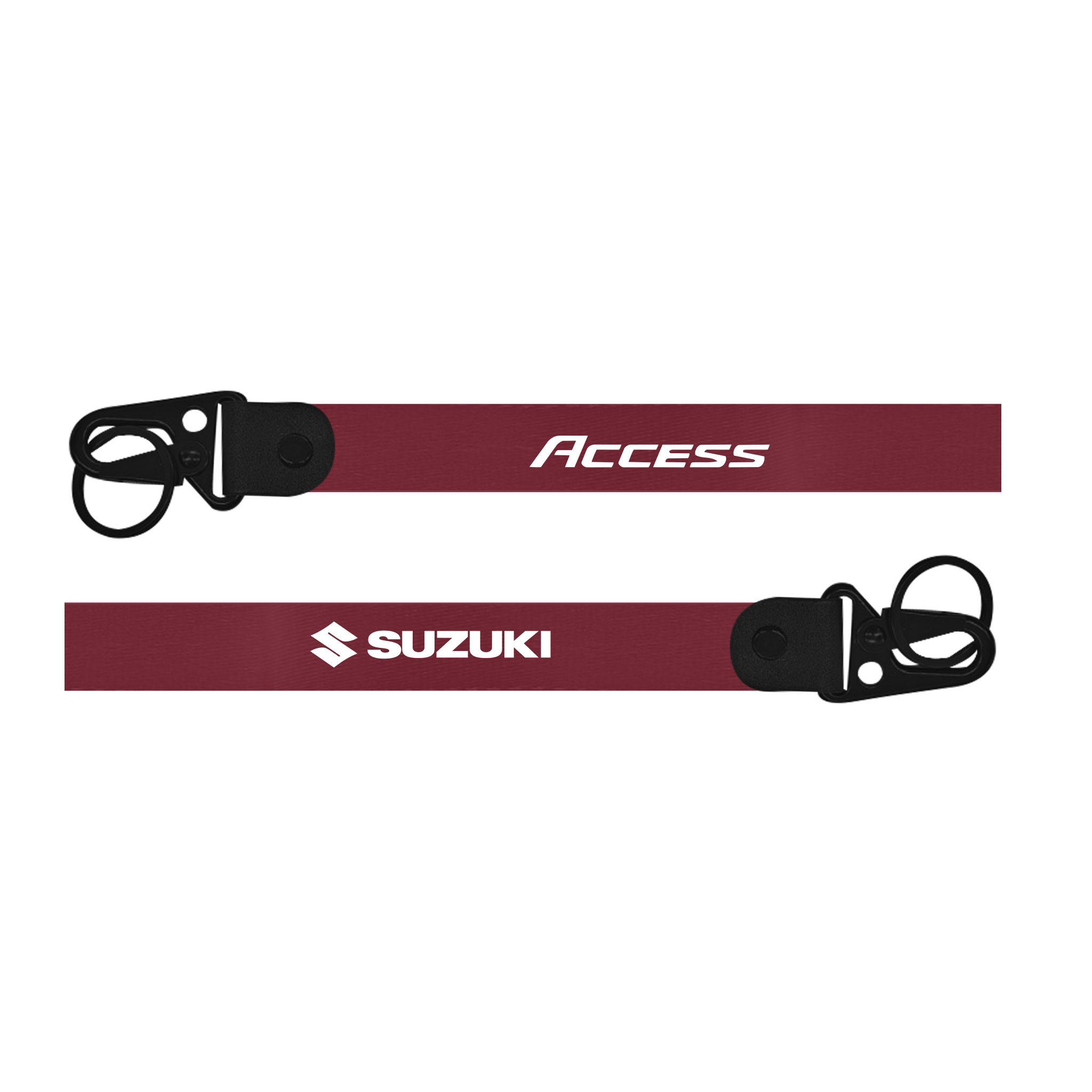 Suzuki Access custom fabric scooter keychain lanyard strap